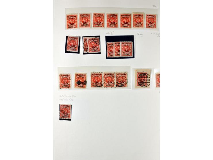 1923, umfangreiche ungebrauchte/postfrische und gestempelte Sammlung mit vielen besseren Werten dabei u.a. Mi.-Nr. 189(3), 19