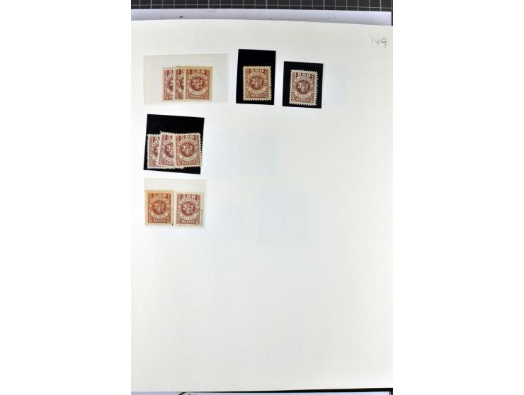 1923, umfangreiche ungebrauchte/postfrische und gestempelte Sammlung mit vielen besseren Werten dabei u.a. Mi.-Nr. 189(3), 19