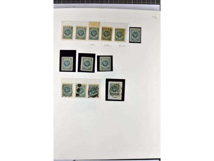 1923, umfangreiche ungebrauchte/postfrische und gestempelte Sammlung mit vielen besseren Werten dabei u.a. Mi.-Nr. 189(3), 19