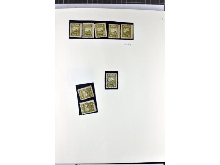 1923, umfangreiche ungebrauchte/postfrische und gestempelte Sammlung mit vielen besseren Werten dabei u.a. Mi.-Nr. 189(3), 19