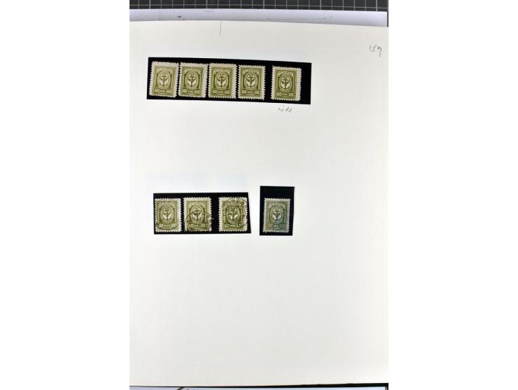 1923, umfangreiche ungebrauchte/postfrische und gestempelte Sammlung mit vielen besseren Werten dabei u.a. Mi.-Nr. 189(3), 19