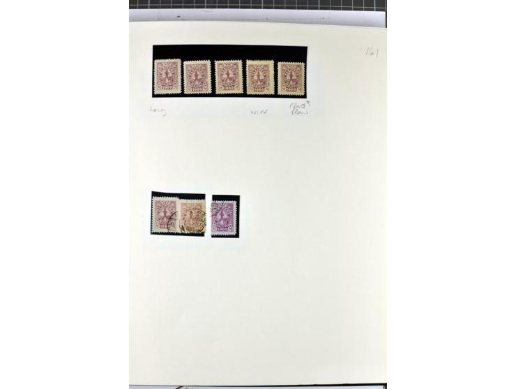 1923, umfangreiche ungebrauchte/postfrische und gestempelte Sammlung mit vielen besseren Werten dabei u.a. Mi.-Nr. 189(3), 19
