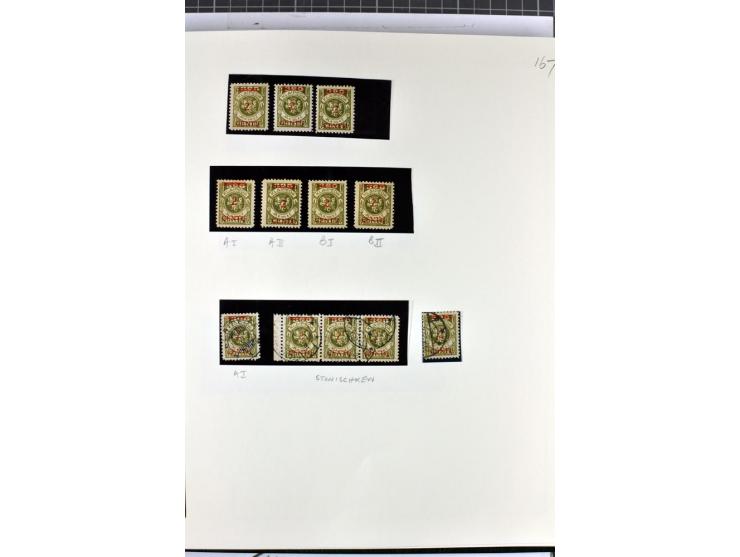 1923, umfangreiche ungebrauchte/postfrische und gestempelte Sammlung mit vielen besseren Werten dabei u.a. Mi.-Nr. 189(3), 19