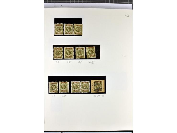 1923, umfangreiche ungebrauchte/postfrische und gestempelte Sammlung mit vielen besseren Werten dabei u.a. Mi.-Nr. 189(3), 19