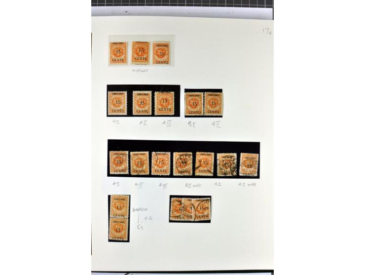 1923, umfangreiche ungebrauchte/postfrische und gestempelte Sammlung mit vielen besseren Werten dabei u.a. Mi.-Nr. 189(3), 19