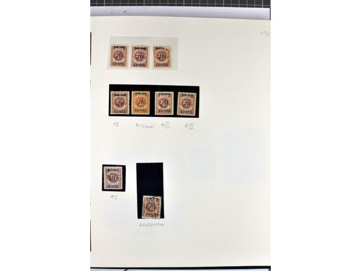 1923, umfangreiche ungebrauchte/postfrische und gestempelte Sammlung mit vielen besseren Werten dabei u.a. Mi.-Nr. 189(3), 19