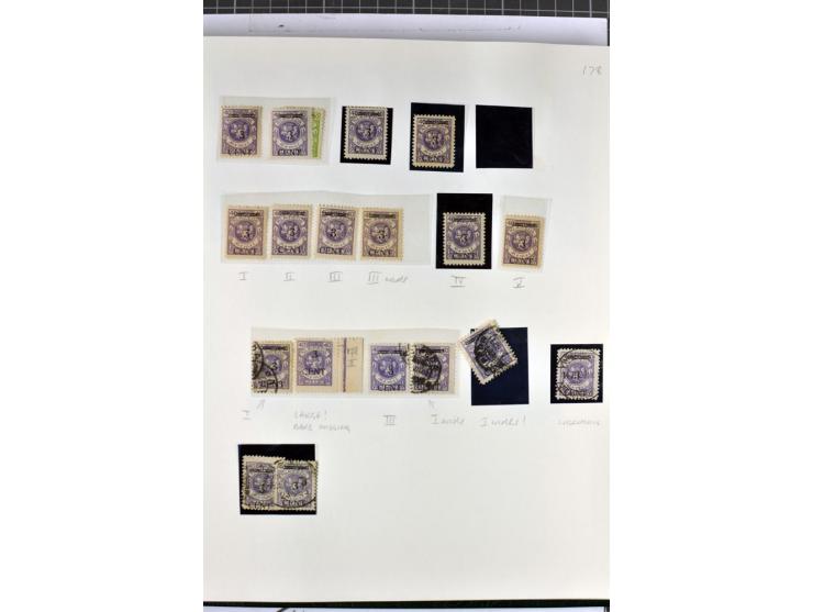 1923, umfangreiche ungebrauchte/postfrische und gestempelte Sammlung mit vielen besseren Werten dabei u.a. Mi.-Nr. 189(3), 19