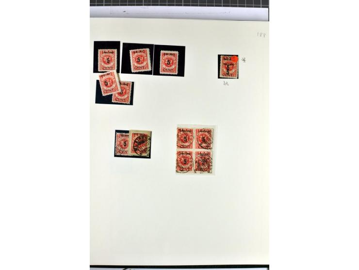 1923, umfangreiche ungebrauchte/postfrische und gestempelte Sammlung mit vielen besseren Werten dabei u.a. Mi.-Nr. 189(3), 19