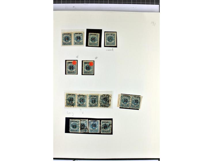 1923, umfangreiche ungebrauchte/postfrische und gestempelte Sammlung mit vielen besseren Werten dabei u.a. Mi.-Nr. 189(3), 19