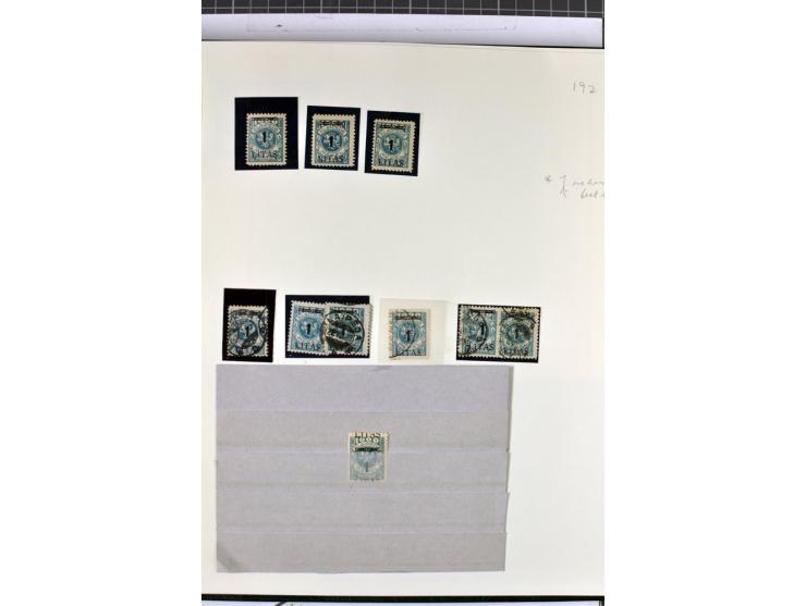 1923, umfangreiche ungebrauchte/postfrische und gestempelte Sammlung mit vielen besseren Werten dabei u.a. Mi.-Nr. 189(3), 19