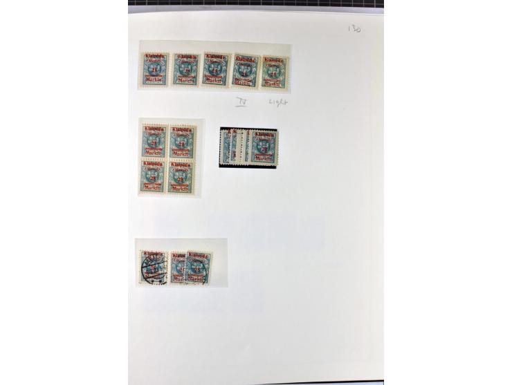 1923, umfangreiche ungebrauchte/postfrische und gestempelte Sammlung mit vielen besseren Werten dabei u.a. Mi.-Nr. 189(3), 19