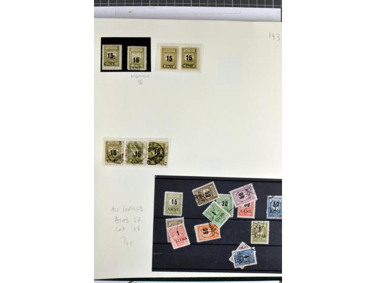 1923, umfangreiche ungebrauchte/postfrische und gestempelte Sammlung mit vielen besseren Werten dabei u.a. Mi.-Nr. 189(3), 19