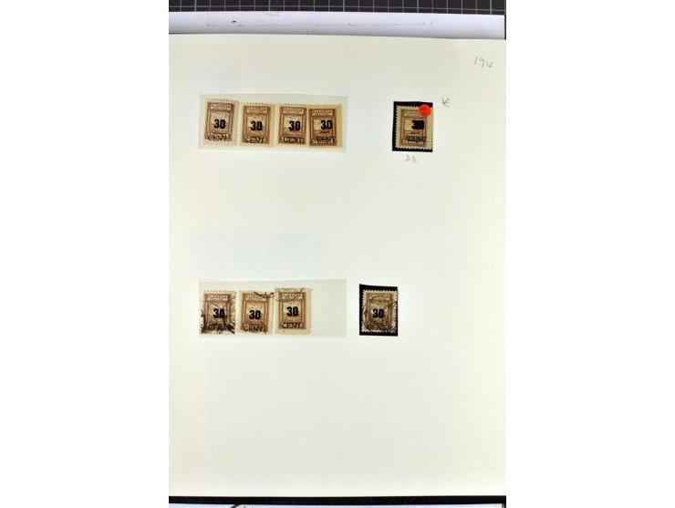 1923, umfangreiche ungebrauchte/postfrische und gestempelte Sammlung mit vielen besseren Werten dabei u.a. Mi.-Nr. 189(3), 19
