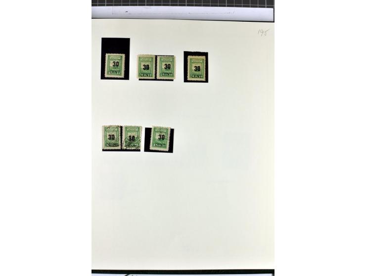 1923, umfangreiche ungebrauchte/postfrische und gestempelte Sammlung mit vielen besseren Werten dabei u.a. Mi.-Nr. 189(3), 19