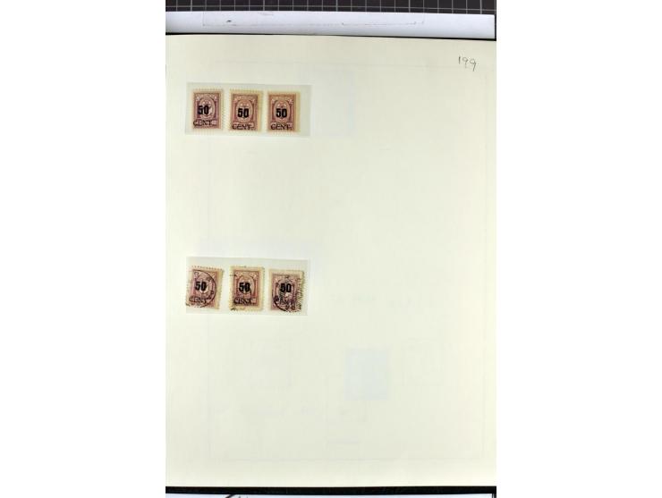1923, umfangreiche ungebrauchte/postfrische und gestempelte Sammlung mit vielen besseren Werten dabei u.a. Mi.-Nr. 189(3), 19