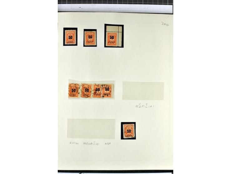 1923, umfangreiche ungebrauchte/postfrische und gestempelte Sammlung mit vielen besseren Werten dabei u.a. Mi.-Nr. 189(3), 19