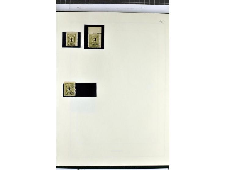 1923, umfangreiche ungebrauchte/postfrische und gestempelte Sammlung mit vielen besseren Werten dabei u.a. Mi.-Nr. 189(3), 19