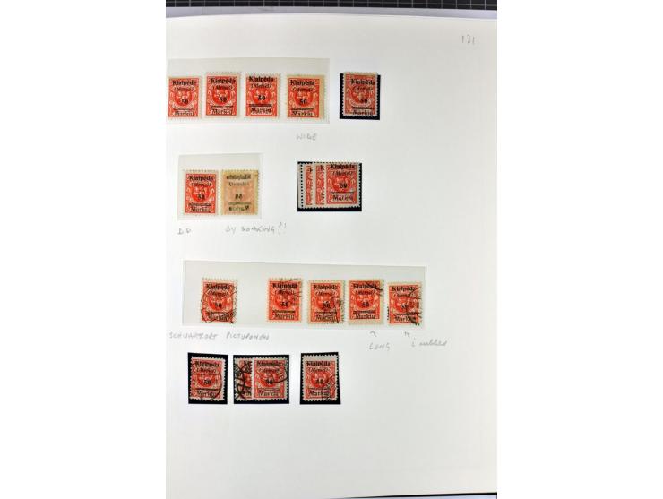 1923, umfangreiche ungebrauchte/postfrische und gestempelte Sammlung mit vielen besseren Werten dabei u.a. Mi.-Nr. 189(3), 19