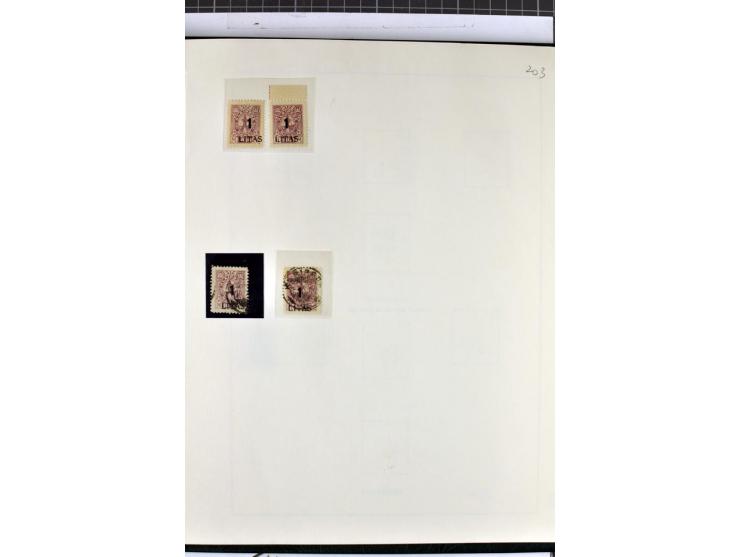 1923, umfangreiche ungebrauchte/postfrische und gestempelte Sammlung mit vielen besseren Werten dabei u.a. Mi.-Nr. 189(3), 19
