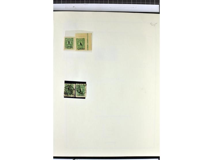 1923, umfangreiche ungebrauchte/postfrische und gestempelte Sammlung mit vielen besseren Werten dabei u.a. Mi.-Nr. 189(3), 19