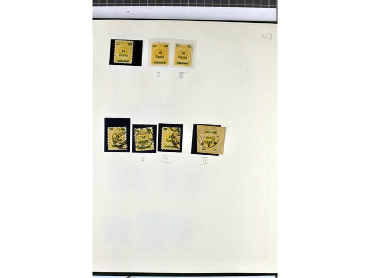 1923, umfangreiche ungebrauchte/postfrische und gestempelte Sammlung mit vielen besseren Werten dabei u.a. Mi.-Nr. 189(3), 19