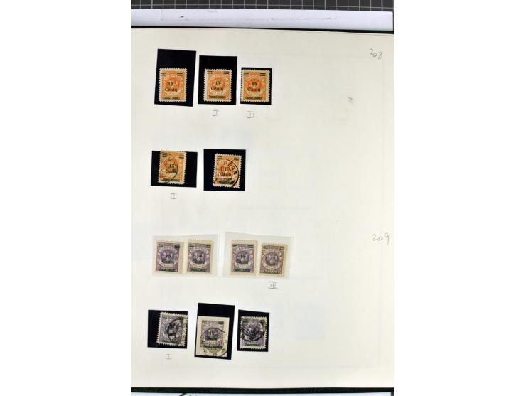 1923, umfangreiche ungebrauchte/postfrische und gestempelte Sammlung mit vielen besseren Werten dabei u.a. Mi.-Nr. 189(3), 19