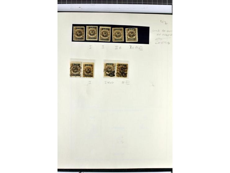 1923, umfangreiche ungebrauchte/postfrische und gestempelte Sammlung mit vielen besseren Werten dabei u.a. Mi.-Nr. 189(3), 19