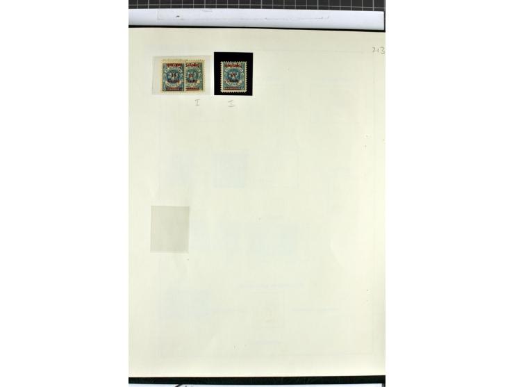 1923, umfangreiche ungebrauchte/postfrische und gestempelte Sammlung mit vielen besseren Werten dabei u.a. Mi.-Nr. 189(3), 19