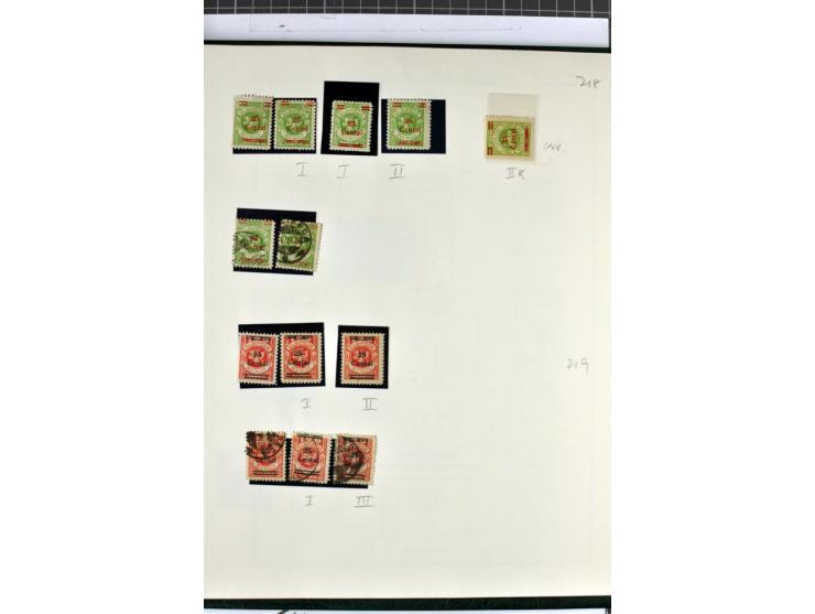 1923, umfangreiche ungebrauchte/postfrische und gestempelte Sammlung mit vielen besseren Werten dabei u.a. Mi.-Nr. 189(3), 19