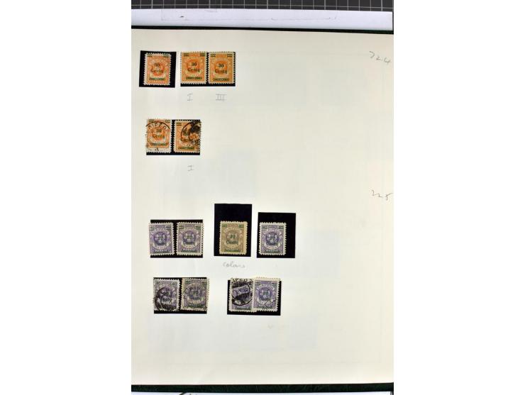 1923, umfangreiche ungebrauchte/postfrische und gestempelte Sammlung mit vielen besseren Werten dabei u.a. Mi.-Nr. 189(3), 19