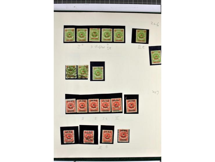 1923, umfangreiche ungebrauchte/postfrische und gestempelte Sammlung mit vielen besseren Werten dabei u.a. Mi.-Nr. 189(3), 19