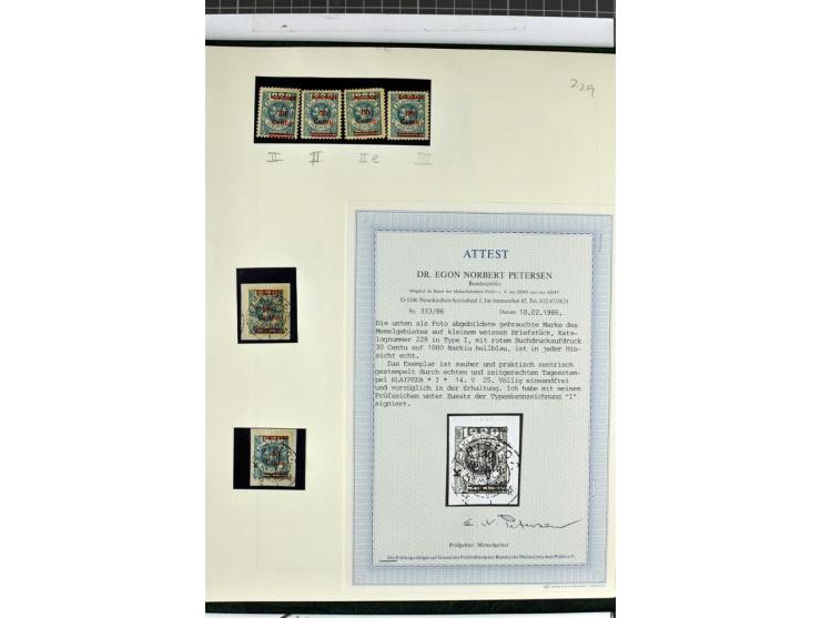 1923, umfangreiche ungebrauchte/postfrische und gestempelte Sammlung mit vielen besseren Werten dabei u.a. Mi.-Nr. 189(3), 19