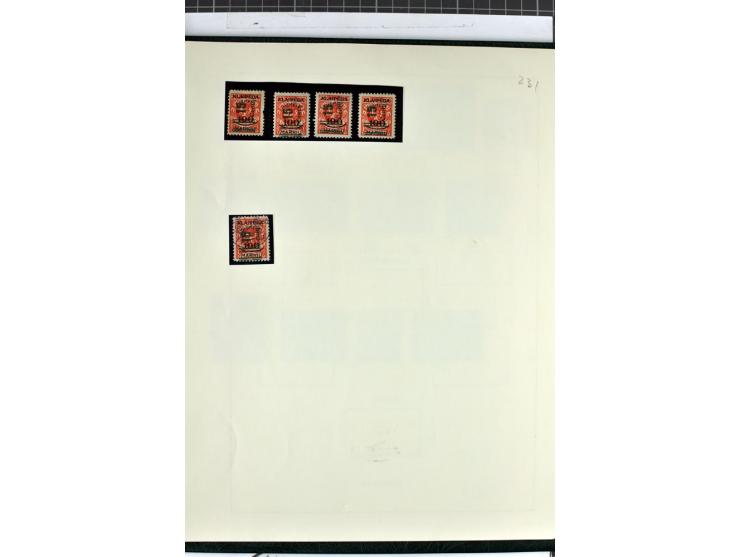 1923, umfangreiche ungebrauchte/postfrische und gestempelte Sammlung mit vielen besseren Werten dabei u.a. Mi.-Nr. 189(3), 19
