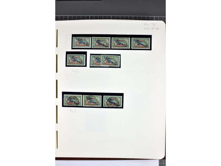 1920/22, umfangreiche ungebrauchte/postfrische und gestempelte Sammlung ab Germania mit u.a. Mi.-Nr. 10(4),11(5), 12(5) und 1