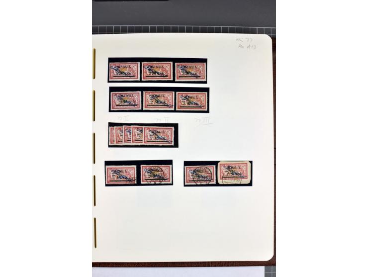 1920/22, umfangreiche ungebrauchte/postfrische und gestempelte Sammlung ab Germania mit u.a. Mi.-Nr. 10(4),11(5), 12(5) und 1