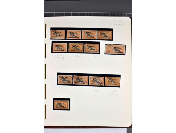 1920/22, umfangreiche ungebrauchte/postfrische und gestempelte Sammlung ab Germania mit u.a. Mi.-Nr. 10(4),11(5), 12(5) und 1