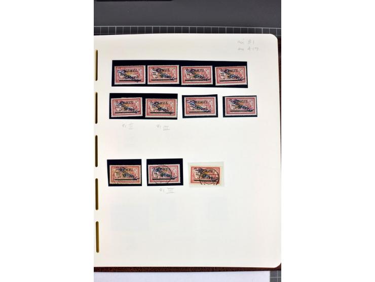 1920/22, umfangreiche ungebrauchte/postfrische und gestempelte Sammlung ab Germania mit u.a. Mi.-Nr. 10(4),11(5), 12(5) und 1
