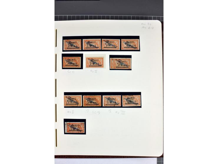 1920/22, umfangreiche ungebrauchte/postfrische und gestempelte Sammlung ab Germania mit u.a. Mi.-Nr. 10(4),11(5), 12(5) und 1