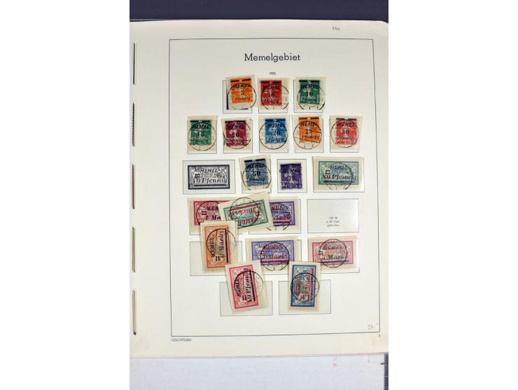 1920/22, umfangreiche ungebrauchte/postfrische und gestempelte Sammlung ab Germania mit u.a. Mi.-Nr. 10(4),11(5), 12(5) und 1