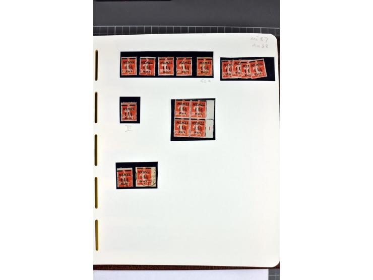 1920/22, umfangreiche ungebrauchte/postfrische und gestempelte Sammlung ab Germania mit u.a. Mi.-Nr. 10(4),11(5), 12(5) und 1