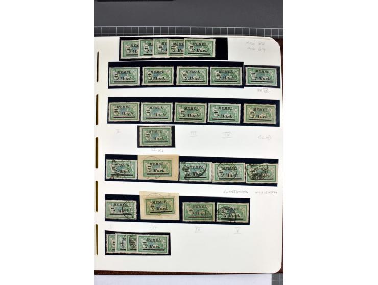 1920/22, umfangreiche ungebrauchte/postfrische und gestempelte Sammlung ab Germania mit u.a. Mi.-Nr. 10(4),11(5), 12(5) und 1