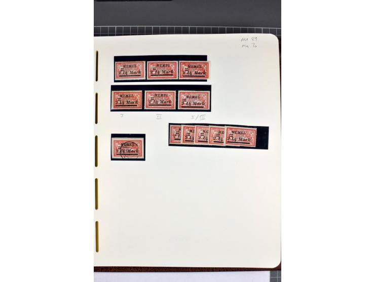 1920/22, umfangreiche ungebrauchte/postfrische und gestempelte Sammlung ab Germania mit u.a. Mi.-Nr. 10(4),11(5), 12(5) und 1
