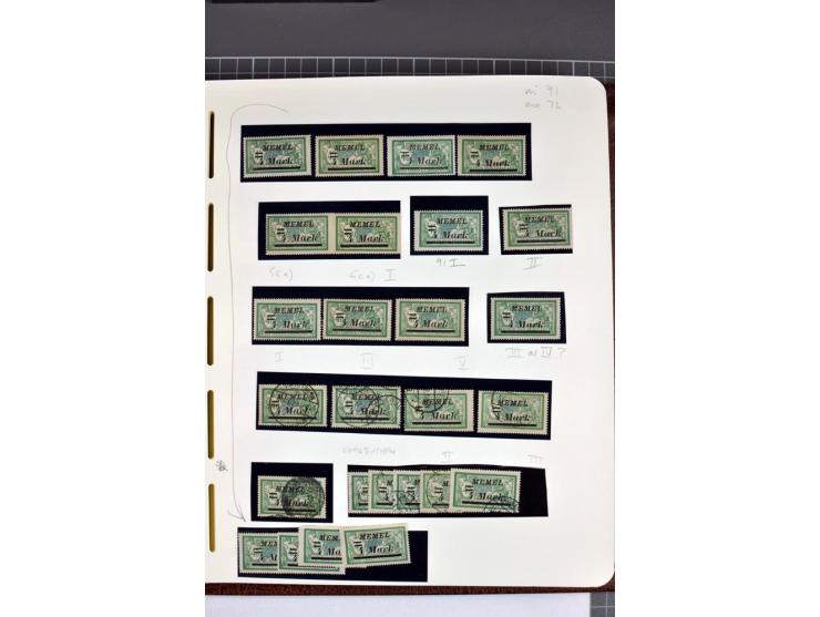 1920/22, umfangreiche ungebrauchte/postfrische und gestempelte Sammlung ab Germania mit u.a. Mi.-Nr. 10(4),11(5), 12(5) und 1