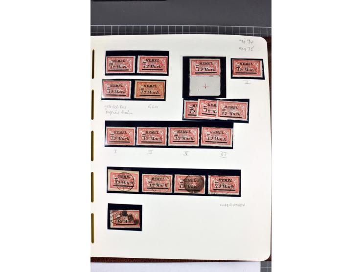 1920/22, umfangreiche ungebrauchte/postfrische und gestempelte Sammlung ab Germania mit u.a. Mi.-Nr. 10(4),11(5), 12(5) und 1