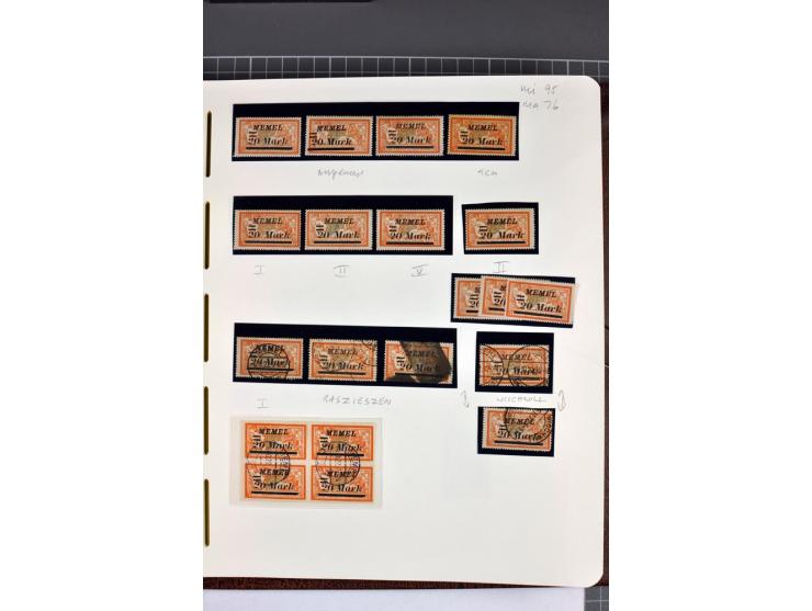 1920/22, umfangreiche ungebrauchte/postfrische und gestempelte Sammlung ab Germania mit u.a. Mi.-Nr. 10(4),11(5), 12(5) und 1
