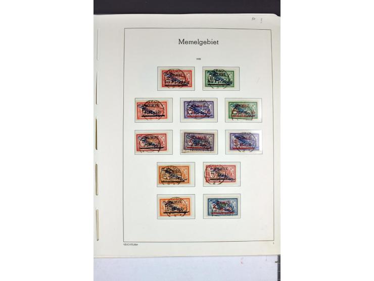 1920/22, umfangreiche ungebrauchte/postfrische und gestempelte Sammlung ab Germania mit u.a. Mi.-Nr. 10(4),11(5), 12(5) und 1