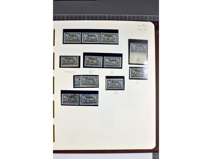 1920/22, umfangreiche ungebrauchte/postfrische und gestempelte Sammlung ab Germania mit u.a. Mi.-Nr. 10(4),11(5), 12(5) und 1