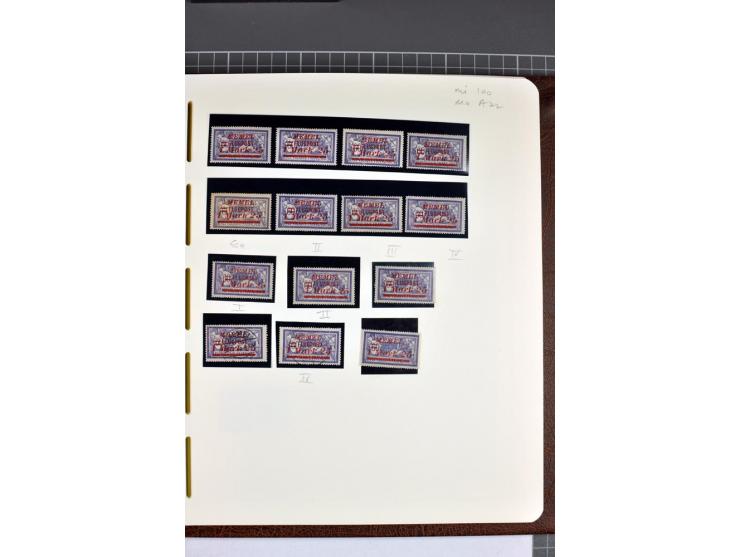 1920/22, umfangreiche ungebrauchte/postfrische und gestempelte Sammlung ab Germania mit u.a. Mi.-Nr. 10(4),11(5), 12(5) und 1