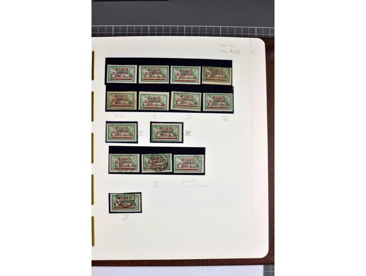 1920/22, umfangreiche ungebrauchte/postfrische und gestempelte Sammlung ab Germania mit u.a. Mi.-Nr. 10(4),11(5), 12(5) und 1