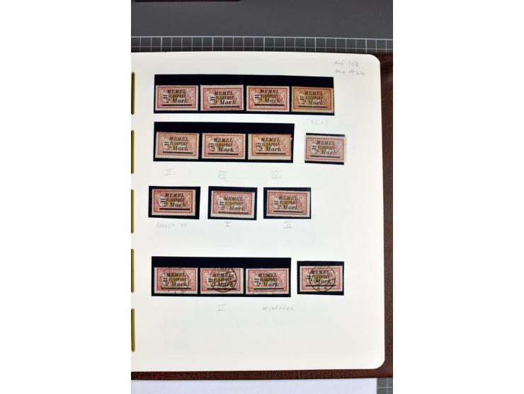 1920/22, umfangreiche ungebrauchte/postfrische und gestempelte Sammlung ab Germania mit u.a. Mi.-Nr. 10(4),11(5), 12(5) und 1